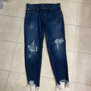GAP best girlfriend jeans, distressed, 27R